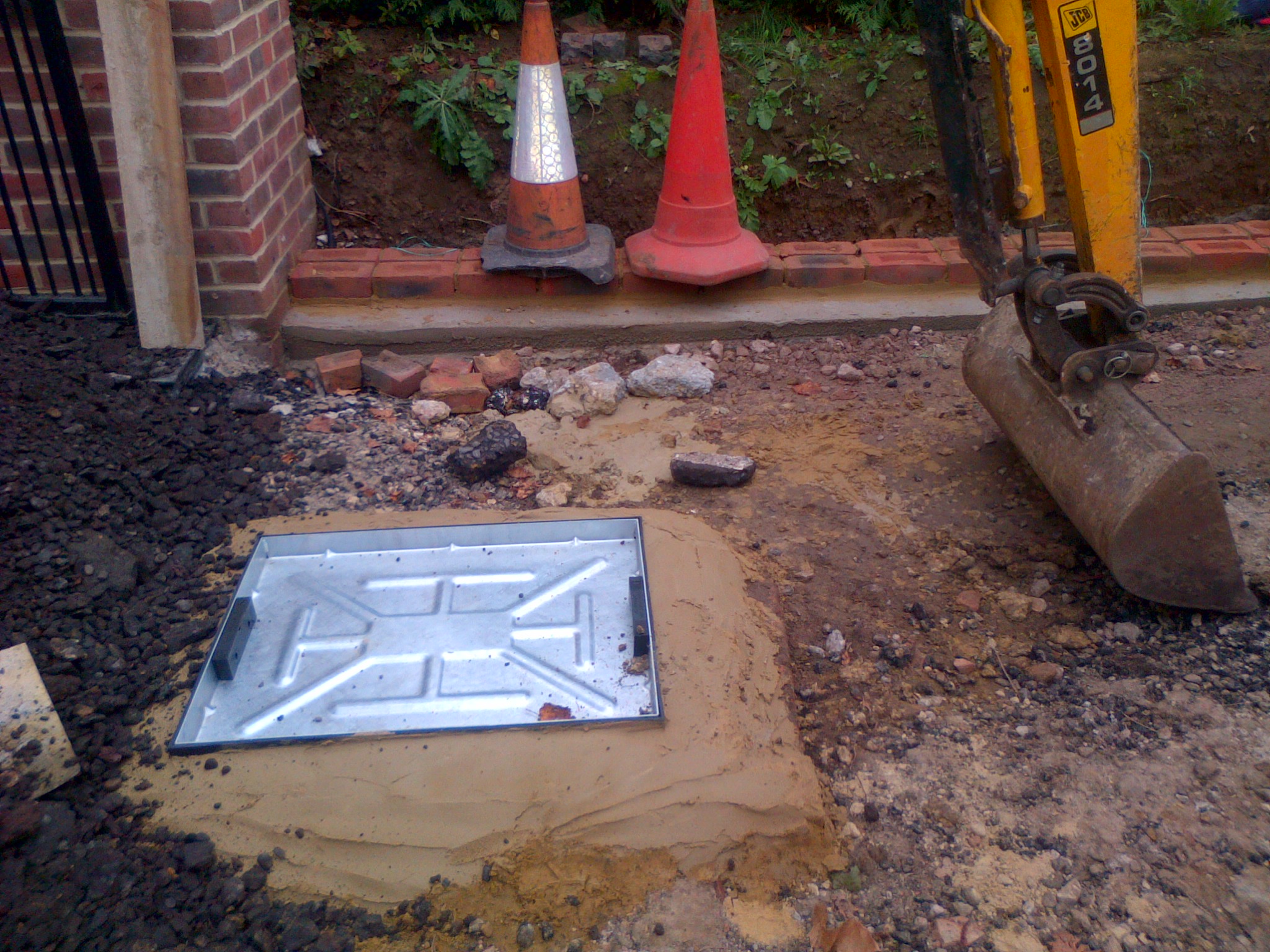 Driveway sub-base preparation in Oxted