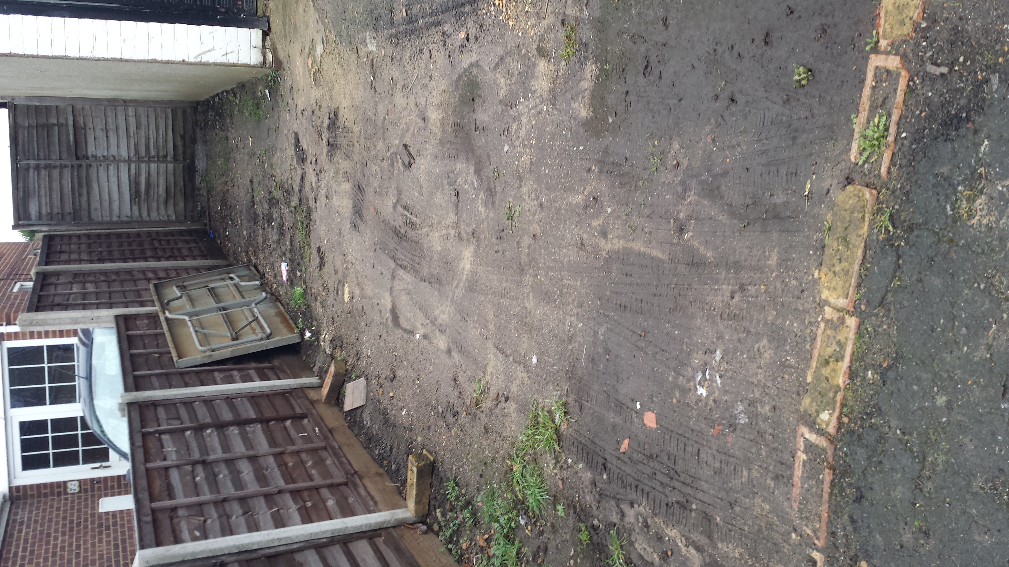 Long rural track before tar and chip installation