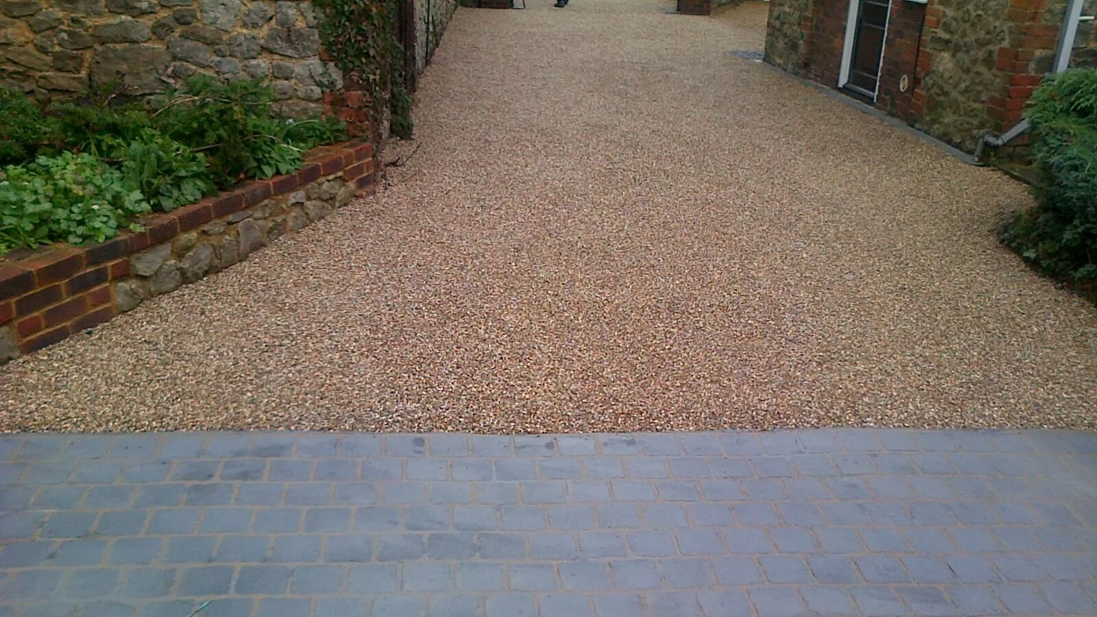 Tar and chip driveway installation in Aylesford, Kent