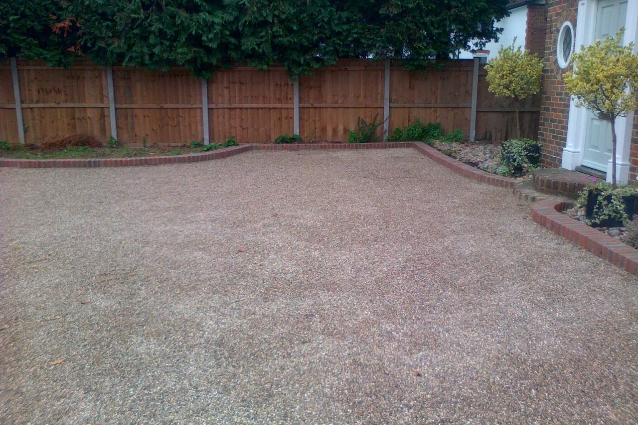 Tar and chip surface on a rural property driveway in Kent