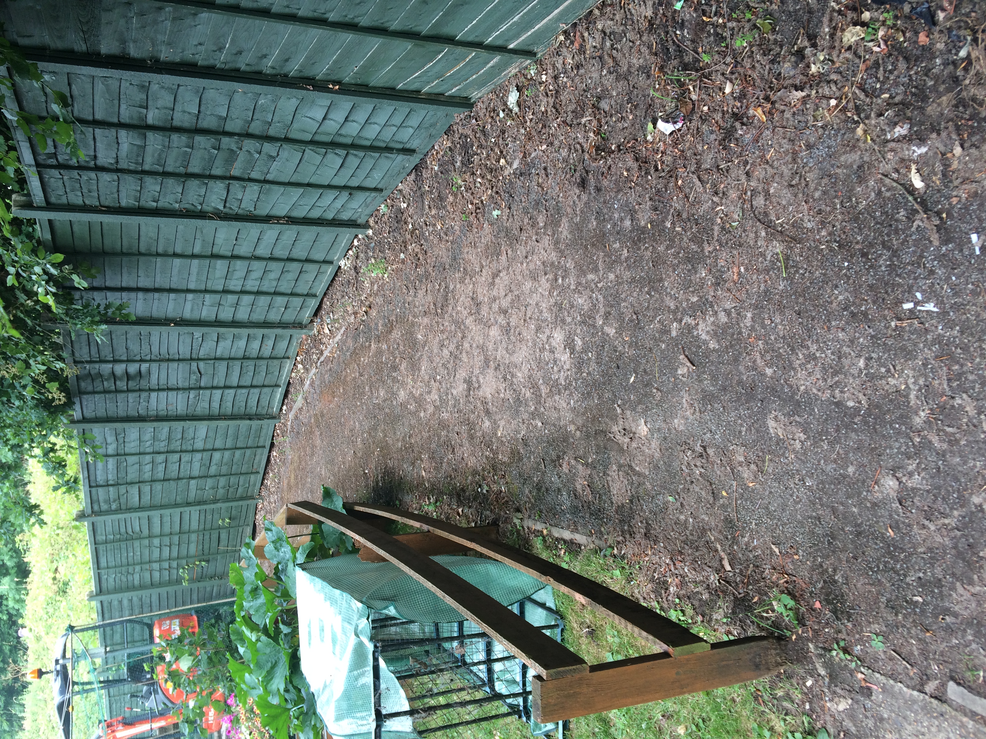 Footpath before tarmac resurfacing